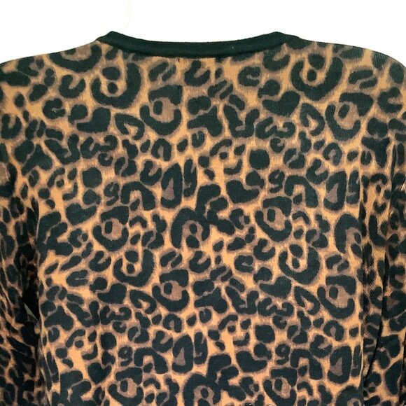 NWT Colour Works Animal Print Sweater with black beading Size: Medium - Picture 5 of 10
